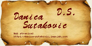 Danica Šutaković vizit kartica